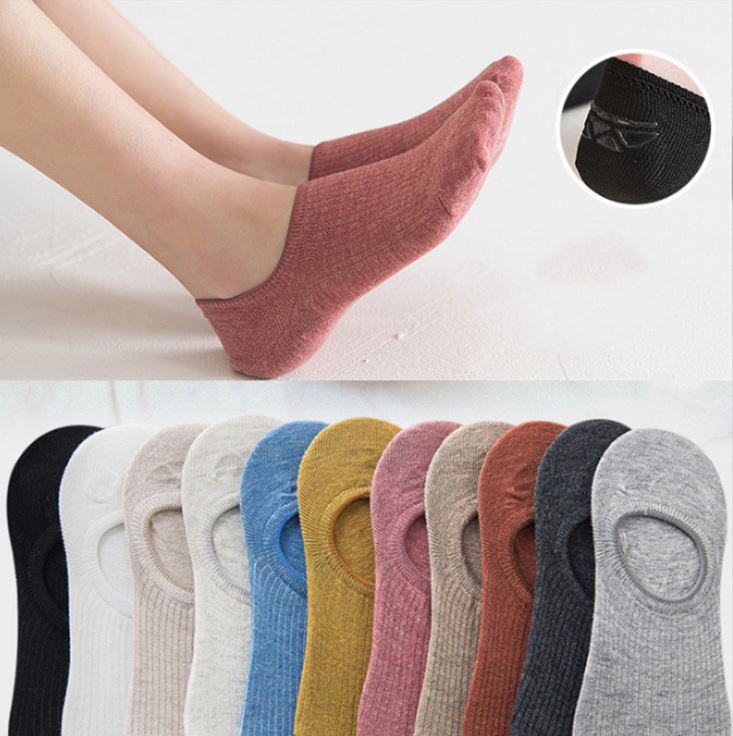 Set 10 đôi tất vớ thuyền nữ nhiều màu