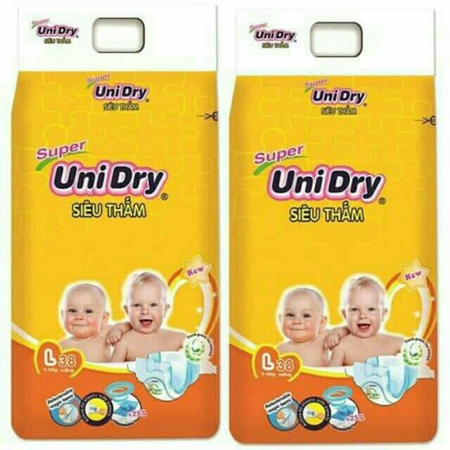 ( sale giá gốc) Tã dán Unidry đủ size S46/M42/L38/XL34 mẫu mới
