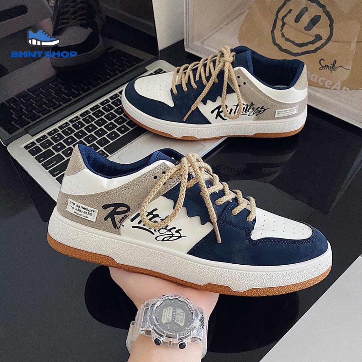 Giày Thể Thao Nam Sneaker Rithing Kiểu Dáng Mới