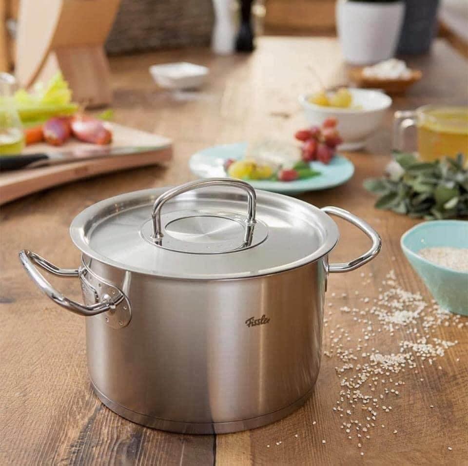 Bộ Nồi Fissler Original Profi (Nắp Vung Thép, Đáy 5 Lớp)
