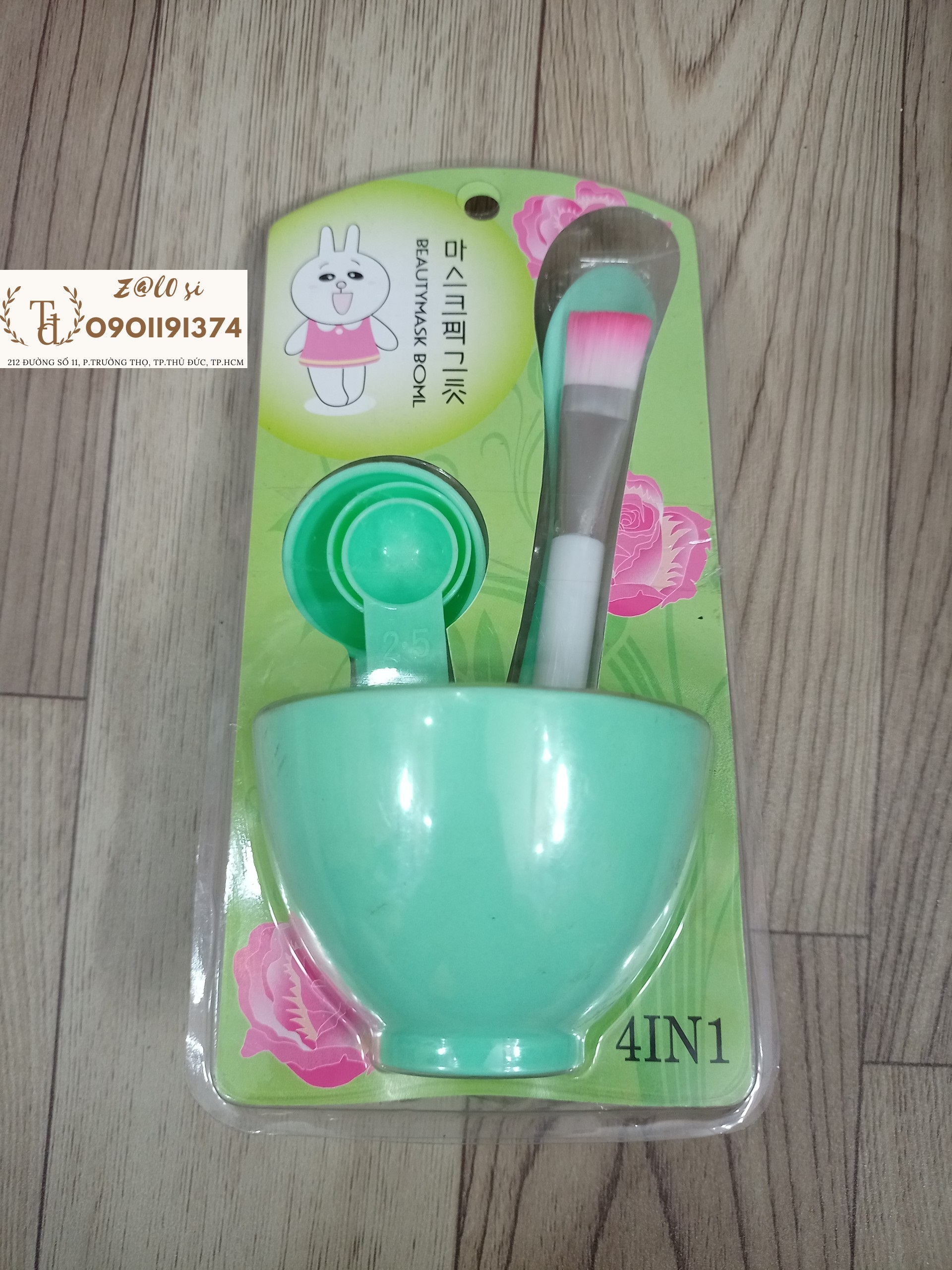Bộ dụng cụ pha mask đắp mặt nạ