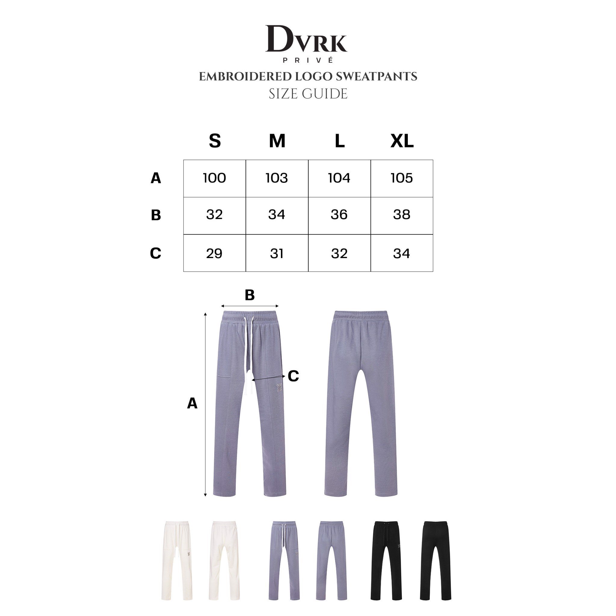 DVRK - Quần dài thêu logo PRIVÉ - DVRK - 21SS