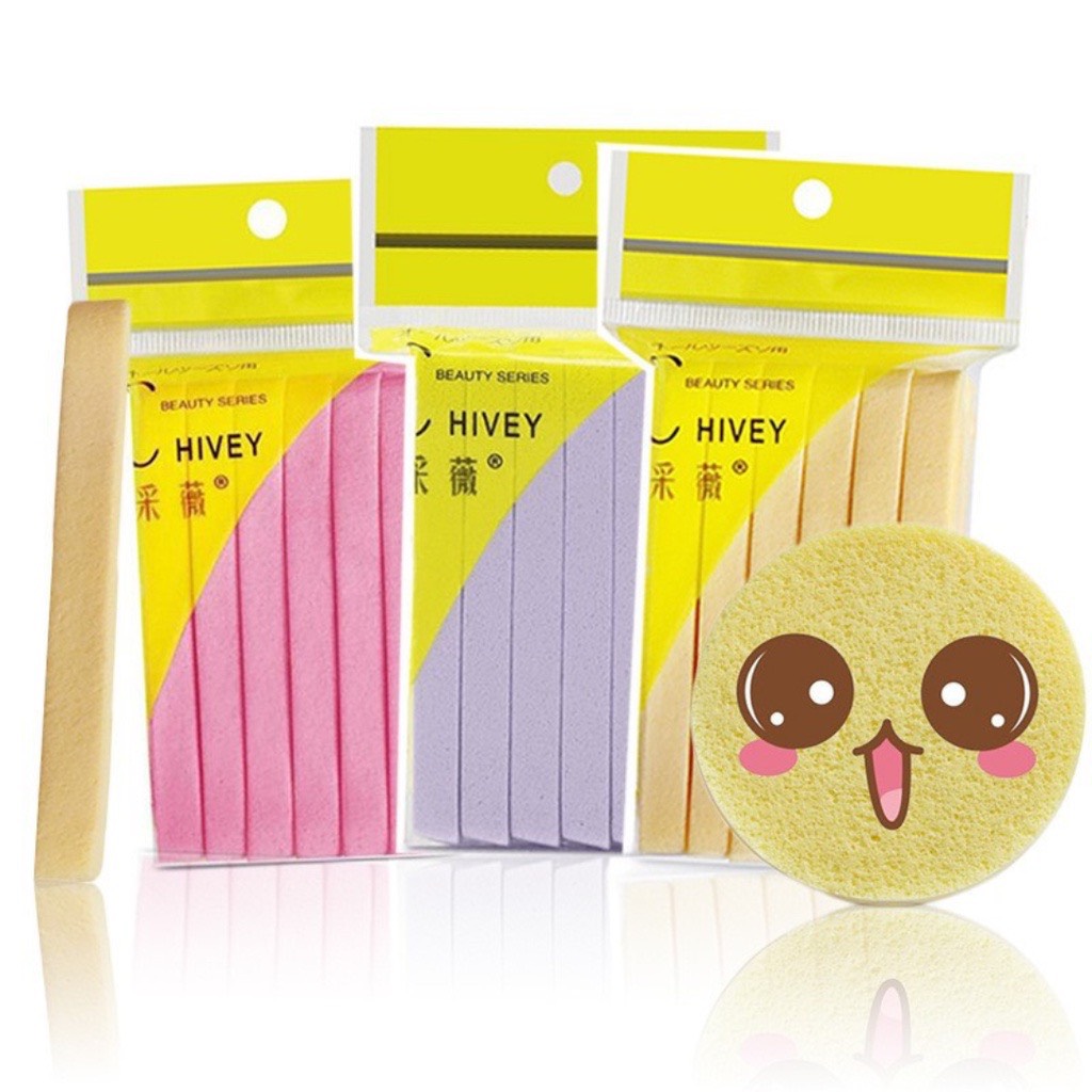 Miếng Mút Rửa Mặt Dạng Nén (Vỉ 12 Miếng)