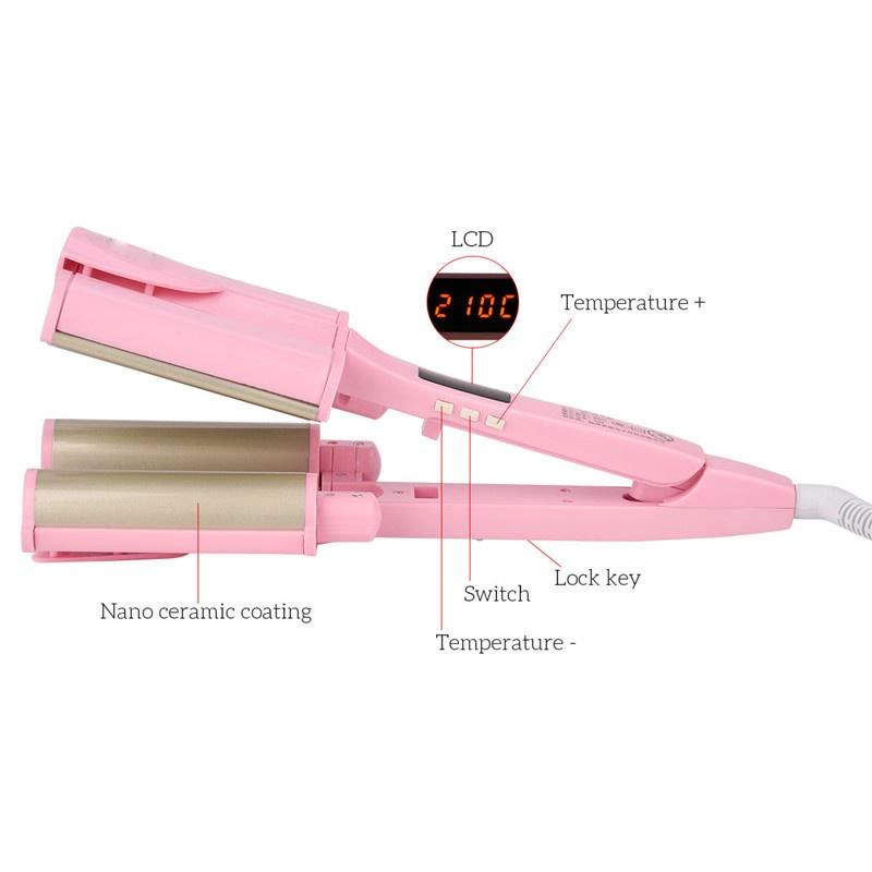 Automatic ceramic hair curler adjustable temperature liquid crystal wire 32mm diameter does not hurt hair electric curler fast delivery