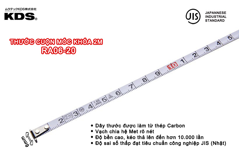 Thước móc khóa Nhật Bản KDS