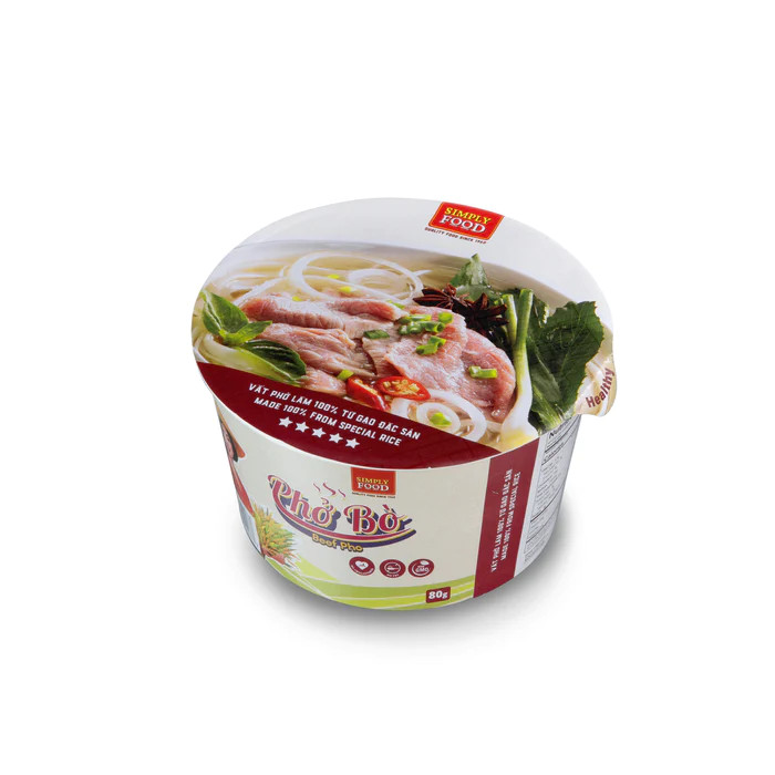 Phở Bò Tô ăn liền (9 tô/thùng) -  Beef Pho (9 bowl per box)