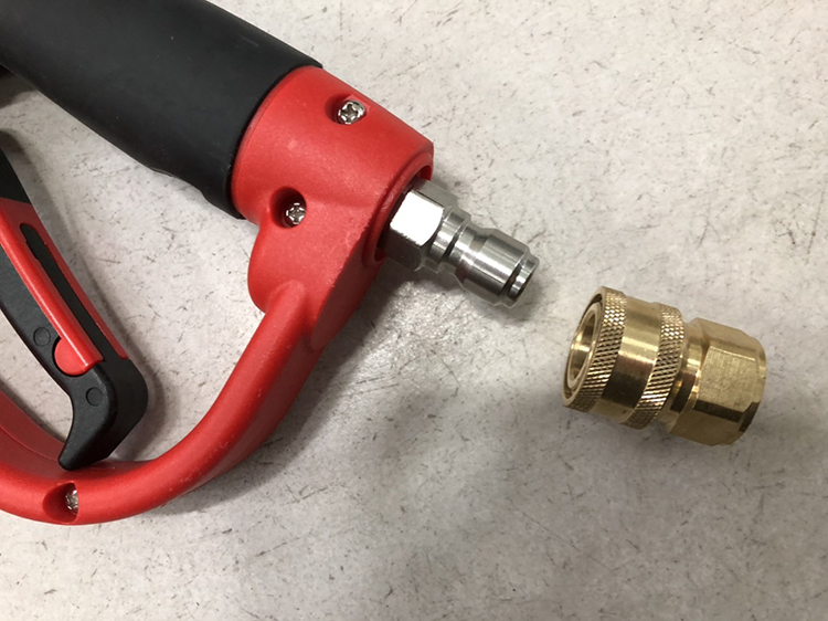 [HCM]Sung rửa xe cao áp ngắn đỏ 5000psi - G08