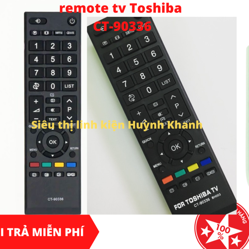 Bảng giá REMOTE TV TOSHIBA CT-90336 SIÊU BỀN SIÊU ĐẸP CHÍNH HÃNG