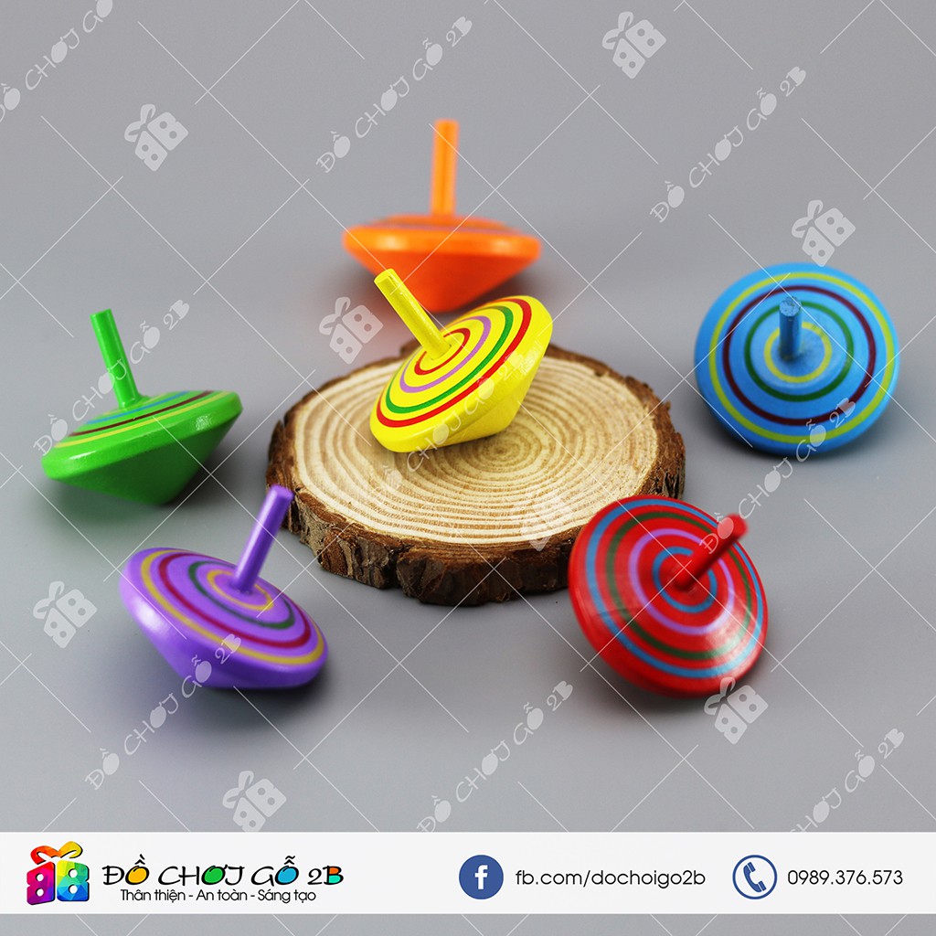 Con Quay Gỗ Nhiều Màu