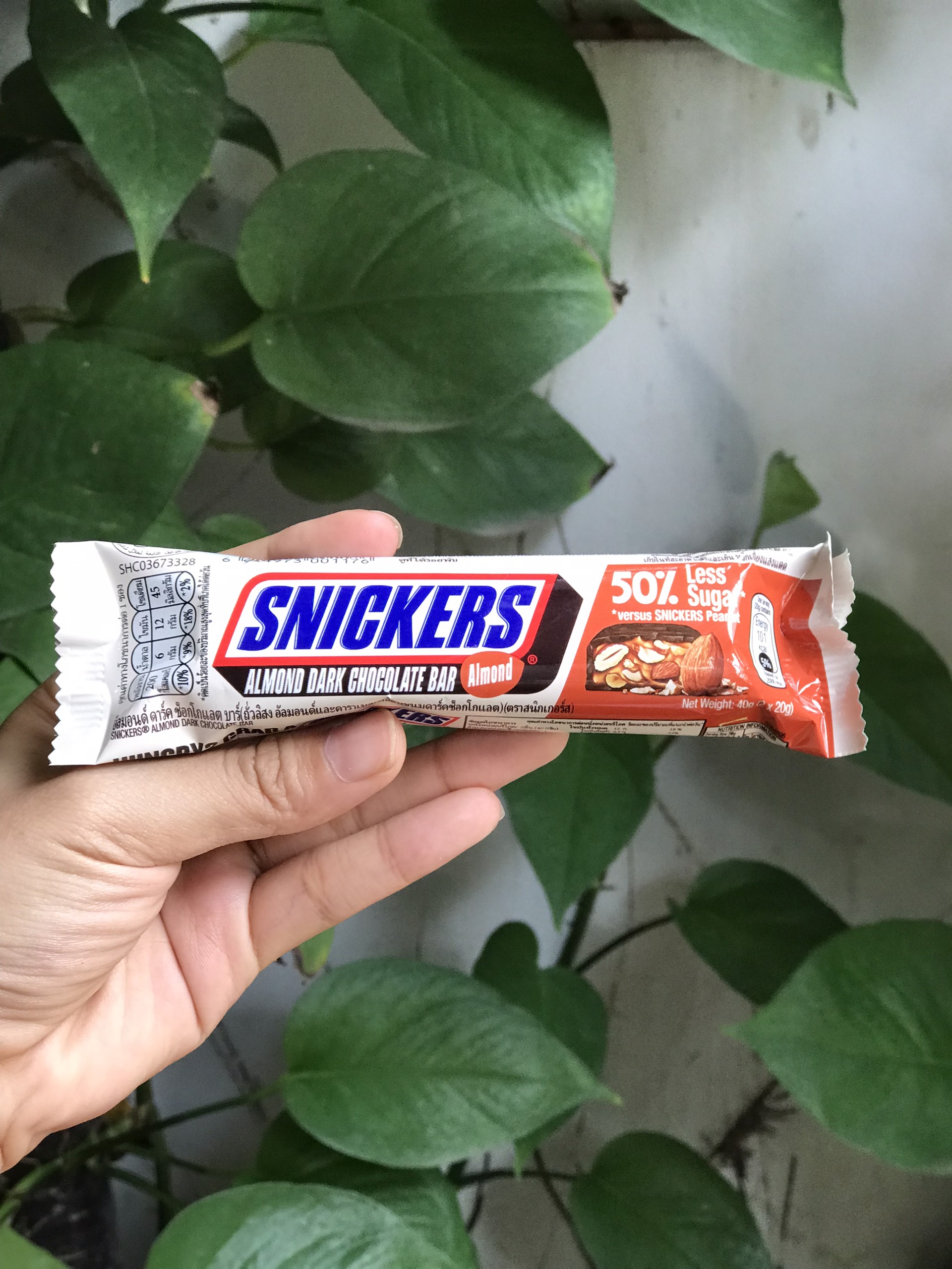 Kẹo Sôcôla Đen Hạnh Nhân Snickers Chocolate (Thanh 40g)
