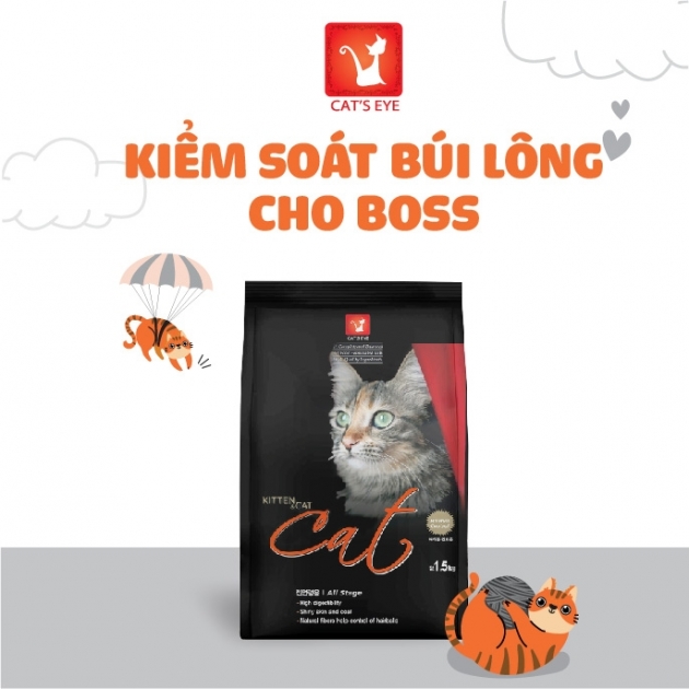 [HỎA TỐC / DATE MỚI ] [1.5KG/COMBO] Cat's Eye - Thức ăn hạt cho mèo mọi lứa tuổi