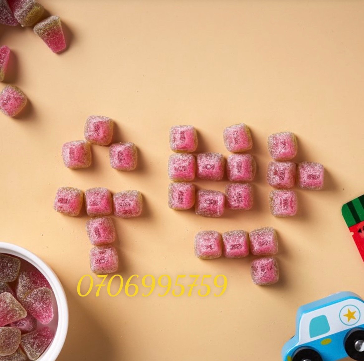 Lotte) Kẹo dẻo vị dưa hấu 56g