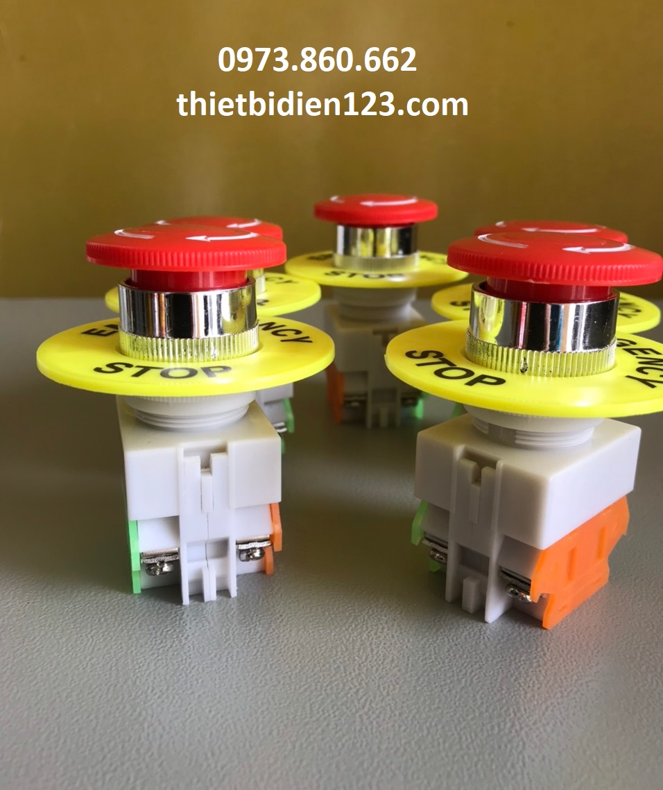 Công tắc nhấn dừng khẩn Emergency Stop phi 22