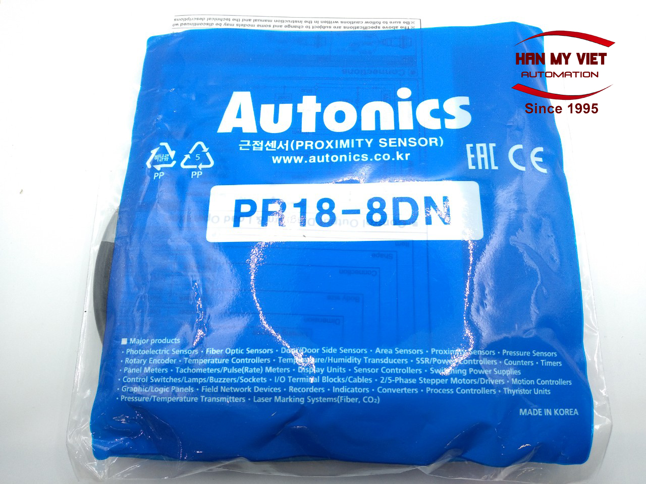 CẢM BIẾN TIỆM CẬN ĐIỆN TỪ PR18-8DN AUTONICS
