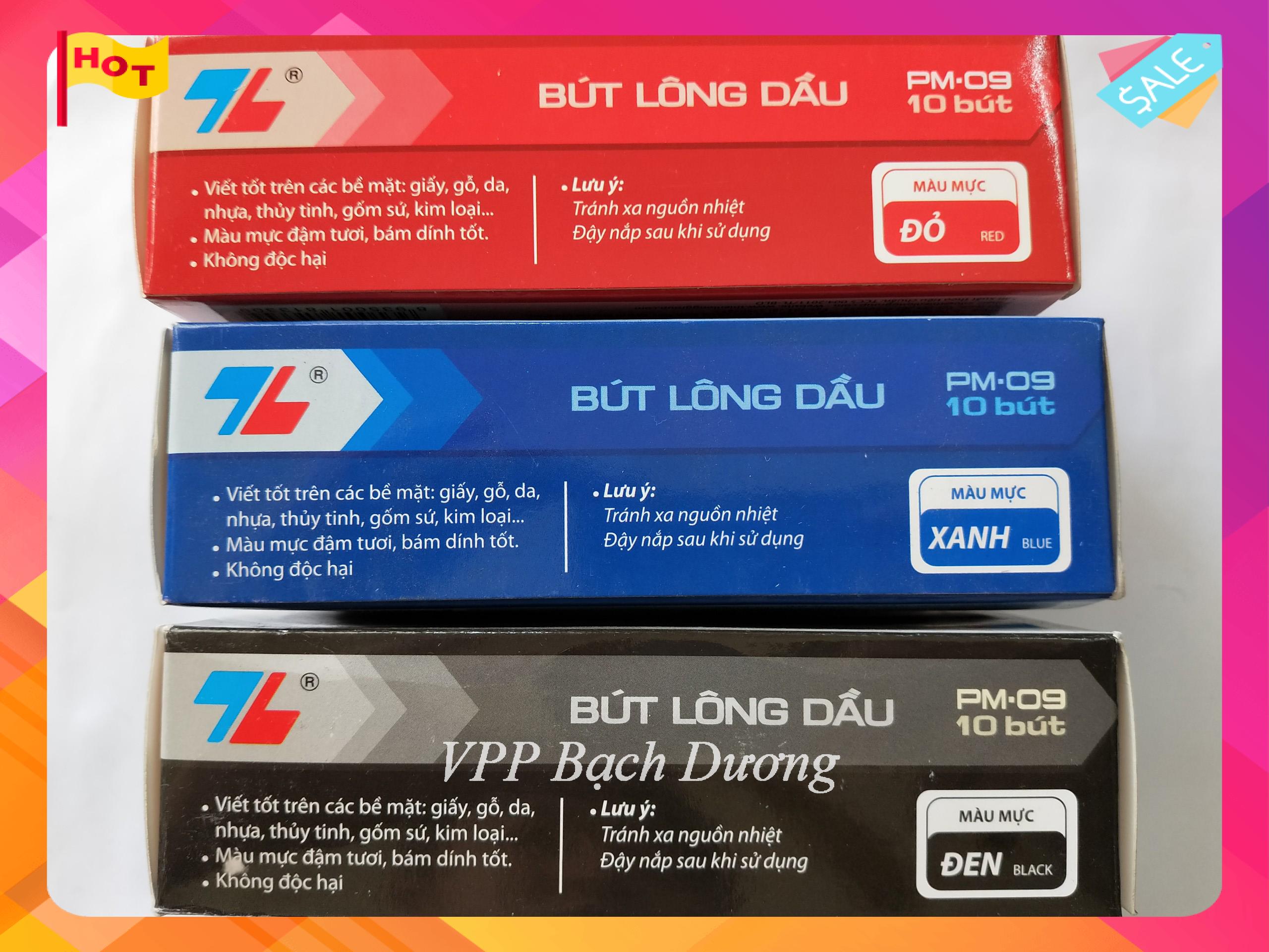 Bút lông dầu Thiên Long - 10 cây- PM-09