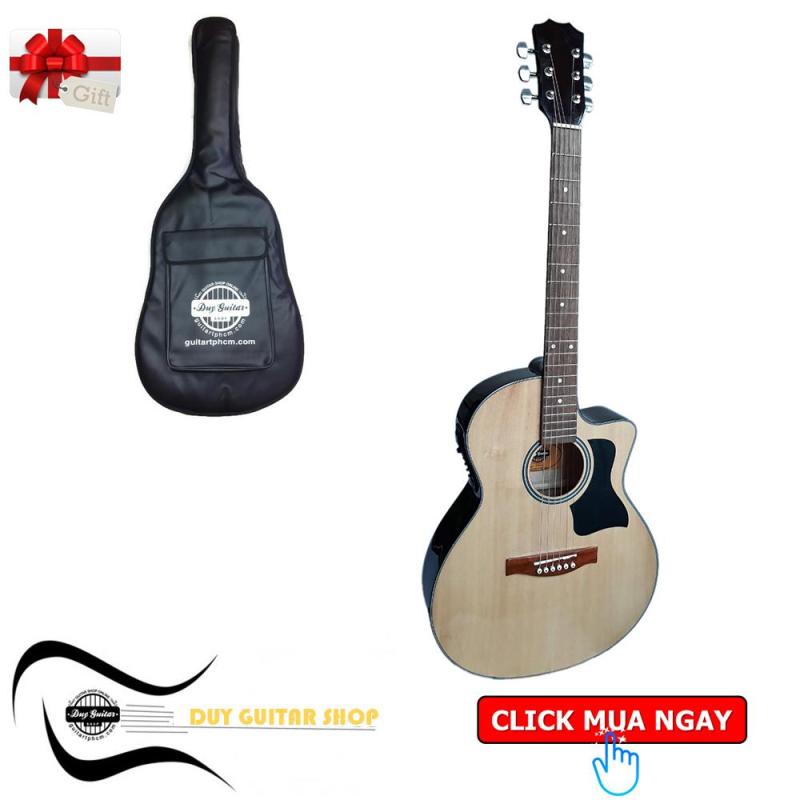 Đàn guitar Acoustic DT70X Có EQ - hiệu Duy Guitar