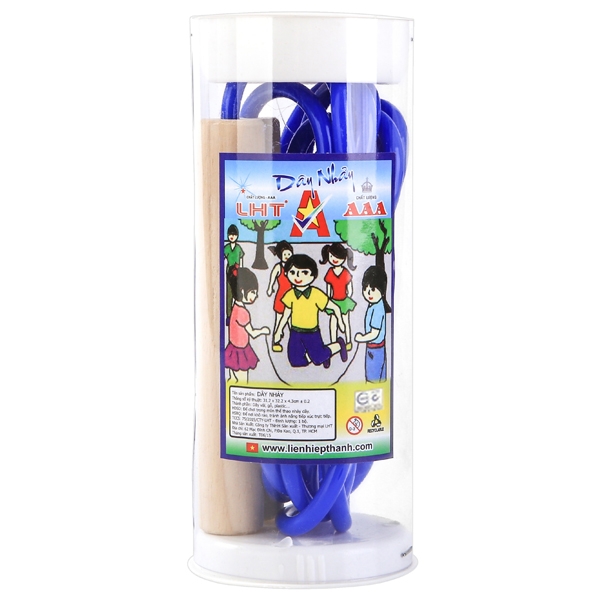 Dây nhảy ống - mẫu 1 - màu xanh dương