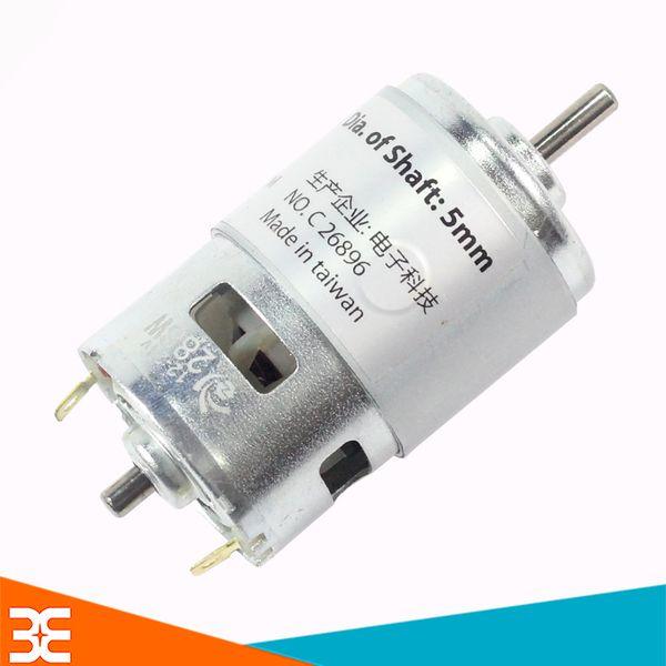 Mô Tơ 775 Trục D 5mm 12V-24V Siêu Khỏe, Chế Máy Khoan, Máy Cắt Cực Sướng, Cực Êm