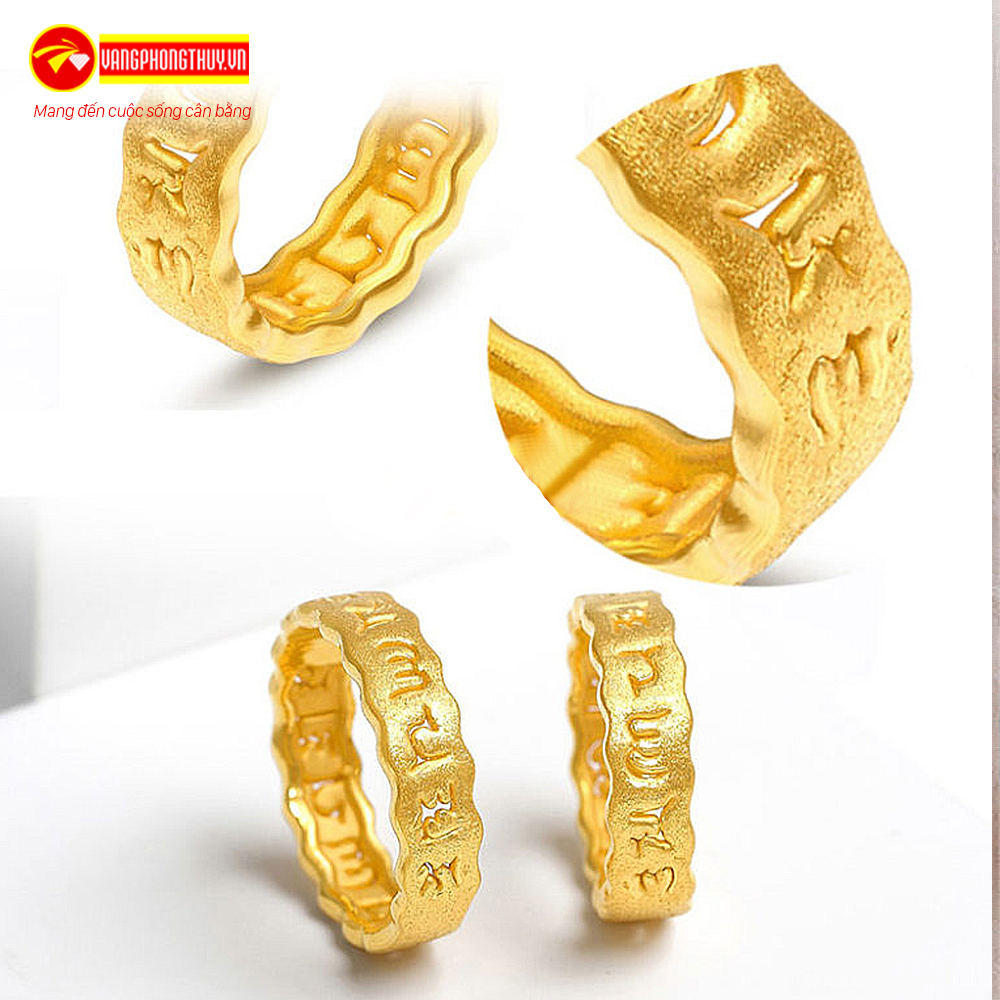 Nhẫn Om- Mani Vàng 24K - KIOJ