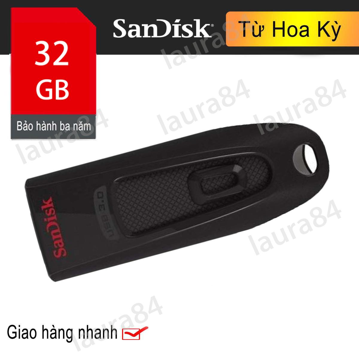 USB 3.0 SanDisk Ultra CZ48 32GB 100MB/s (Đen)