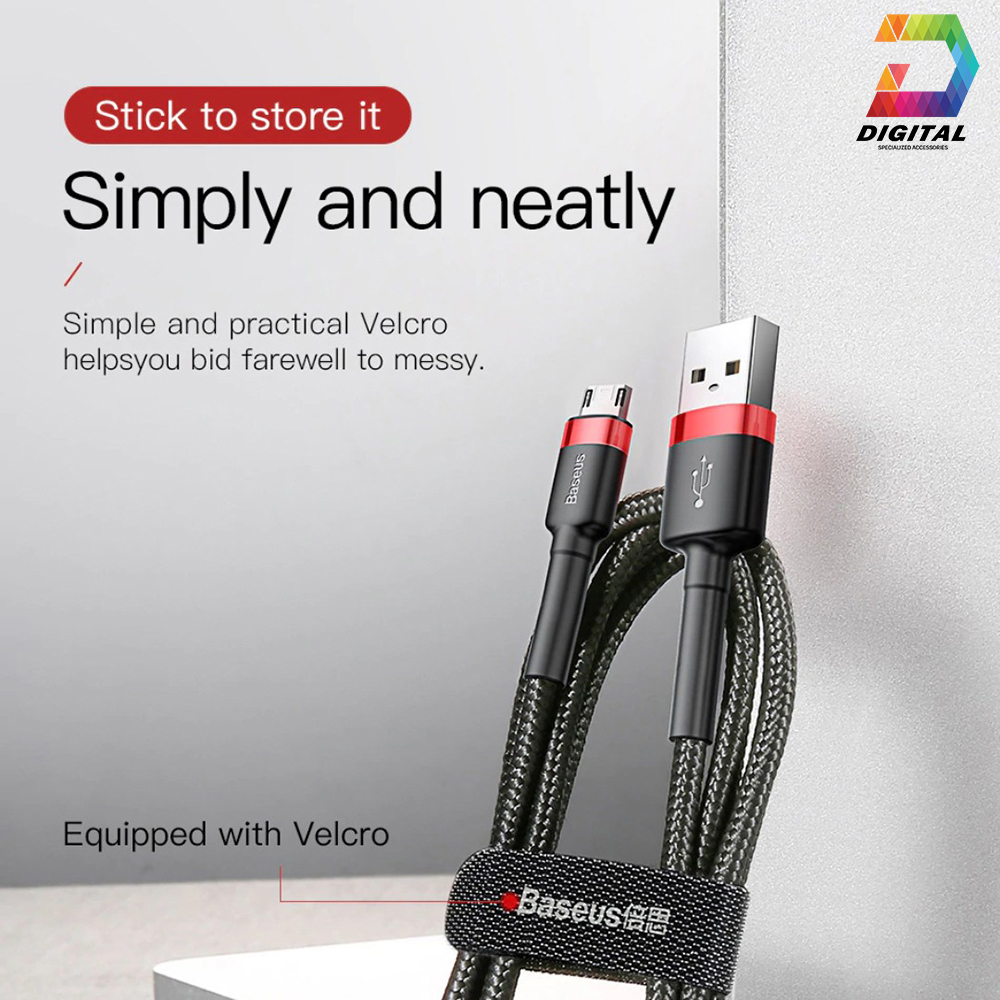 Cáp Sạc Nhanh Dài 2 Mét Baseus Cafule Cổng Micro USB Chính Hãng