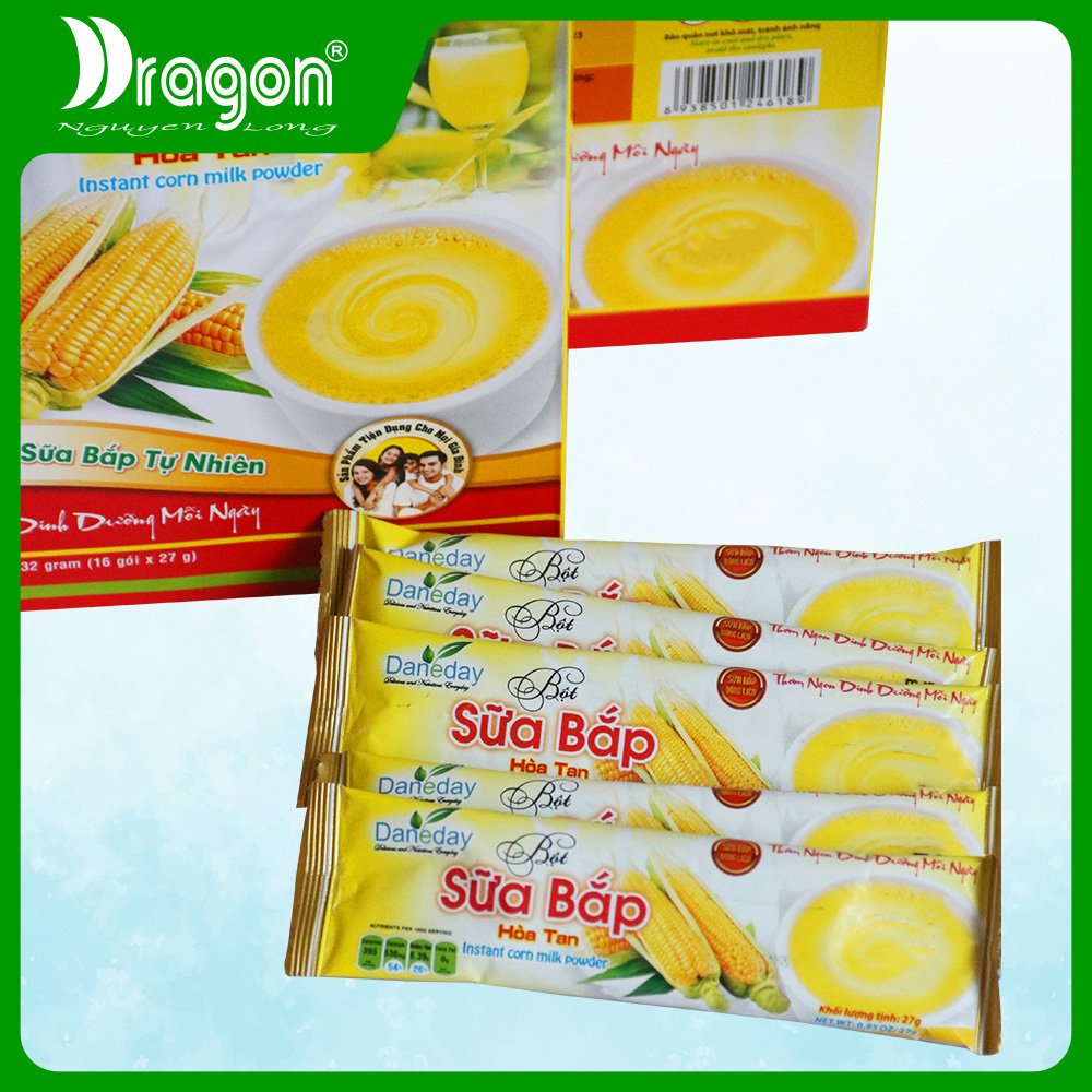 Bột sữa bắp hòa tan DANEDAY (16 gói x 27g)