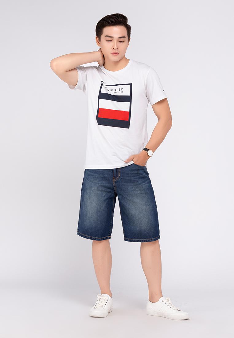 Quần Short Jeans Nam A91 JEANS 202 (Xanh đậm)