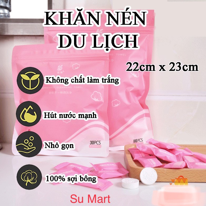 Khăn Giấy Nén Hàn Quốc Cao Cấp