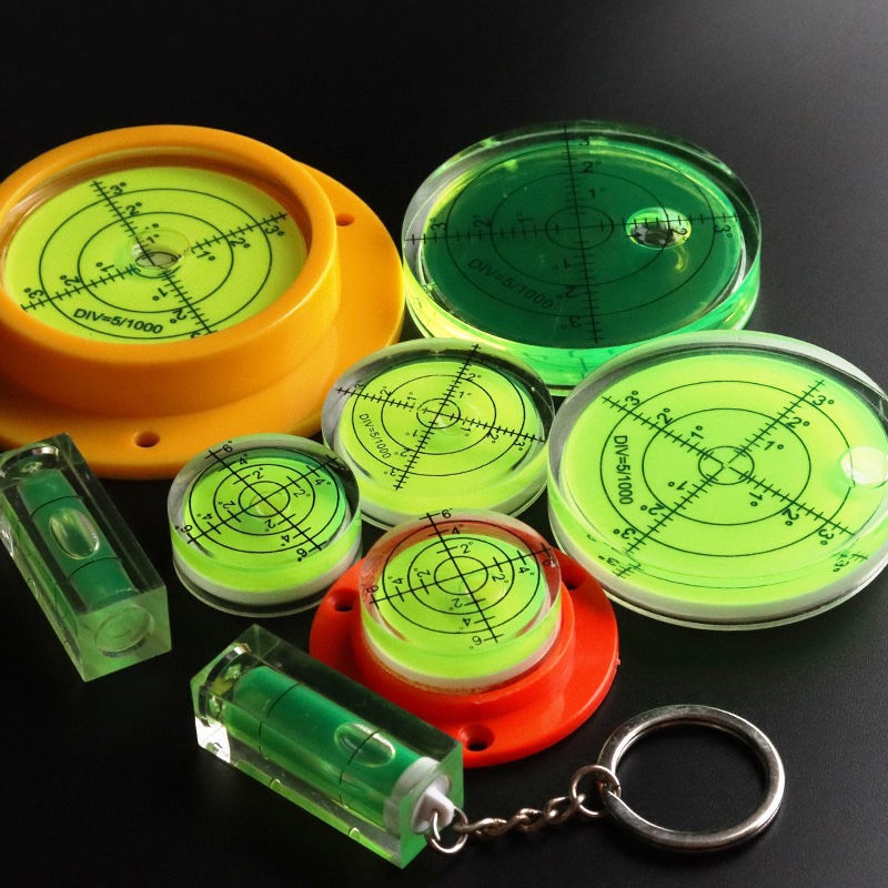 Thước thủy cân bằng hạt tròn 32mm, hạt thủy level cân bằng gắn máy ảnh, Giọt nước cân bằng, Thước thủy tròn nhiều màu, livo cân bằng nước, hạt thuỷ tròn, nivo thước thủy giá rẻ