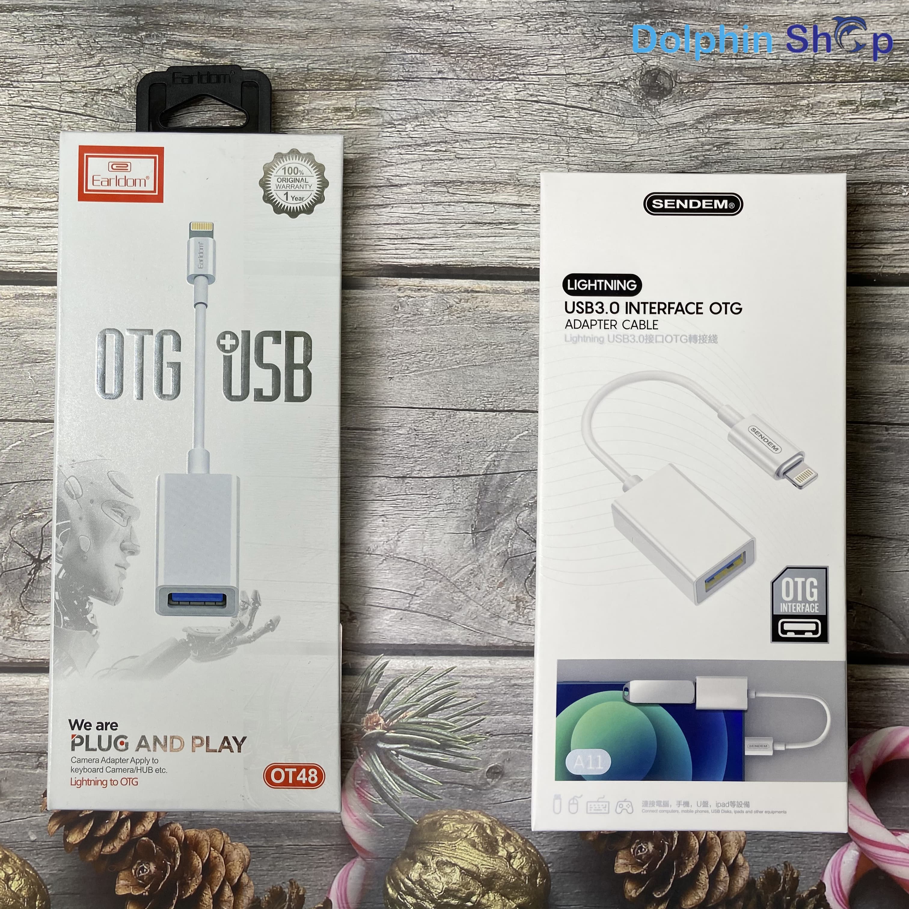 Cổng otg iphone, ipad earldom ot48 / sendem a11 chuyển đổi từ lightning sang usb