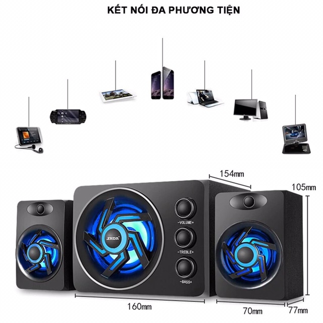 Loa Bluetooth SaDa D209 Mới