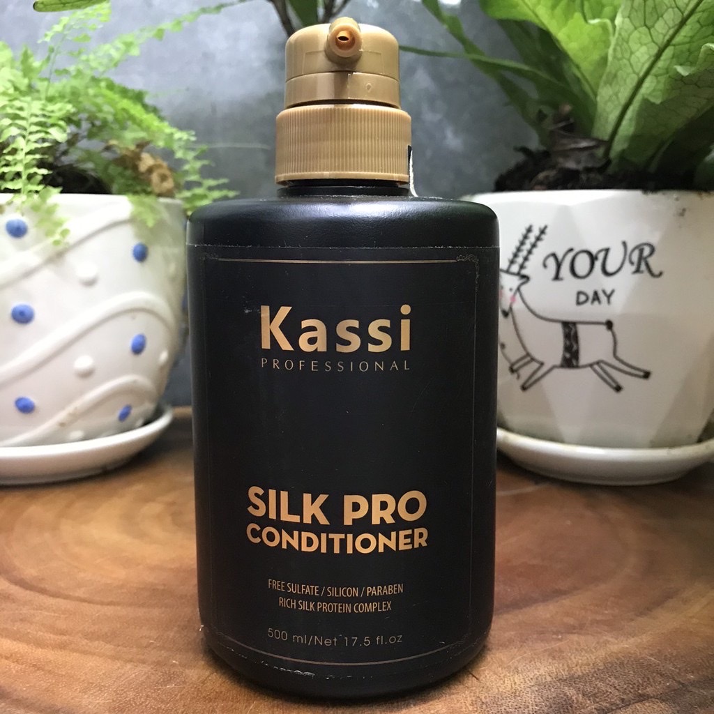 [HCM]Dầu xả phục hồi tóc hư tổn Kassi Silk Pro 500ml