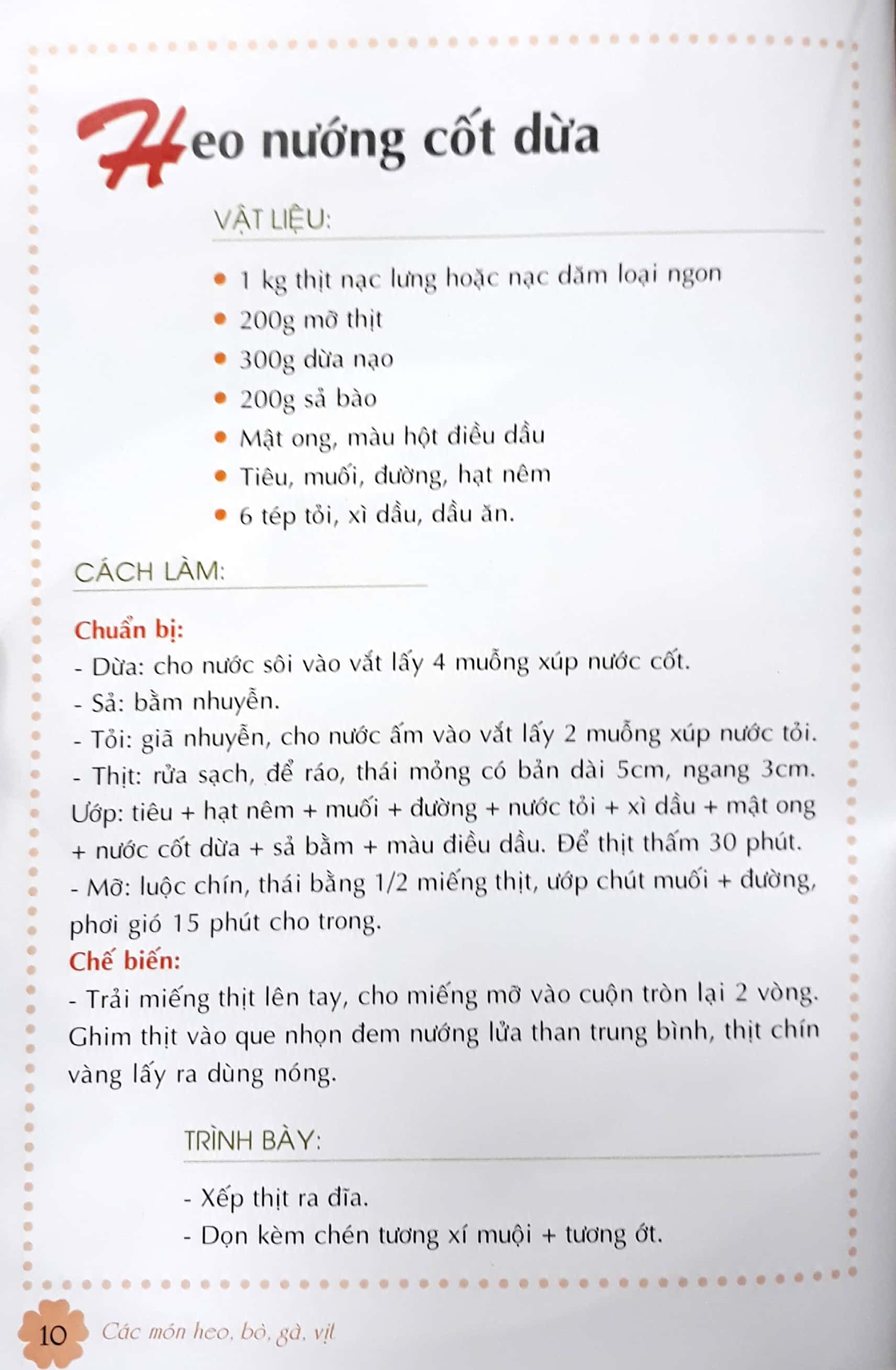 Fahasa - Các Món Heo, Bò, Gà, Vịt (Tái Bản)