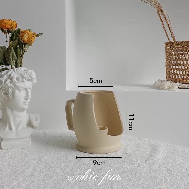 bình gốm nguyên thủy chụp ảnh decor