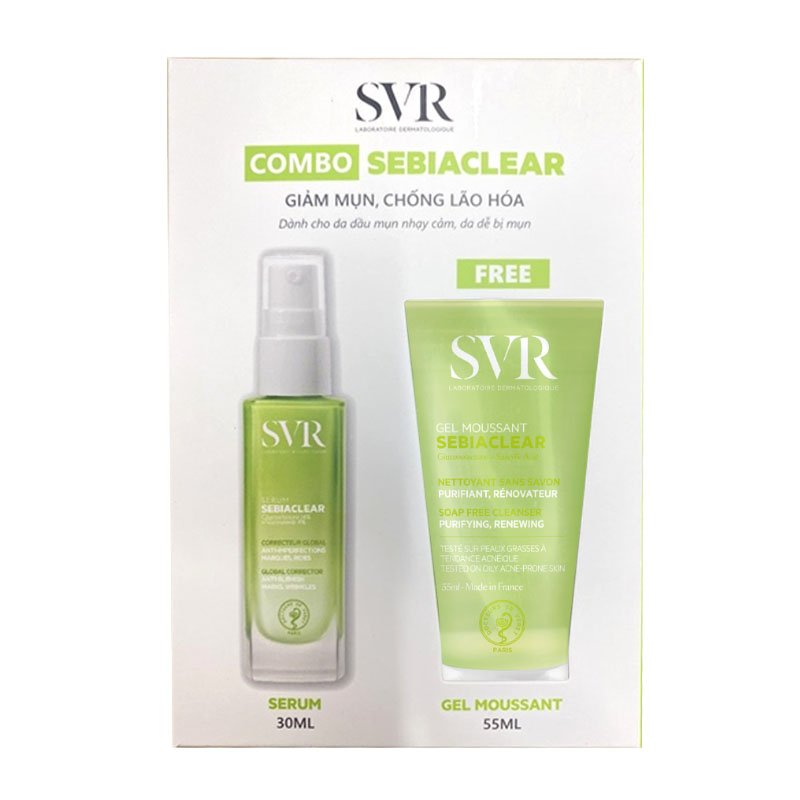 Tinh chất giảm mụn làm mờ thâm sạm và mềm mịn da svr sebiaclear serum 30ml