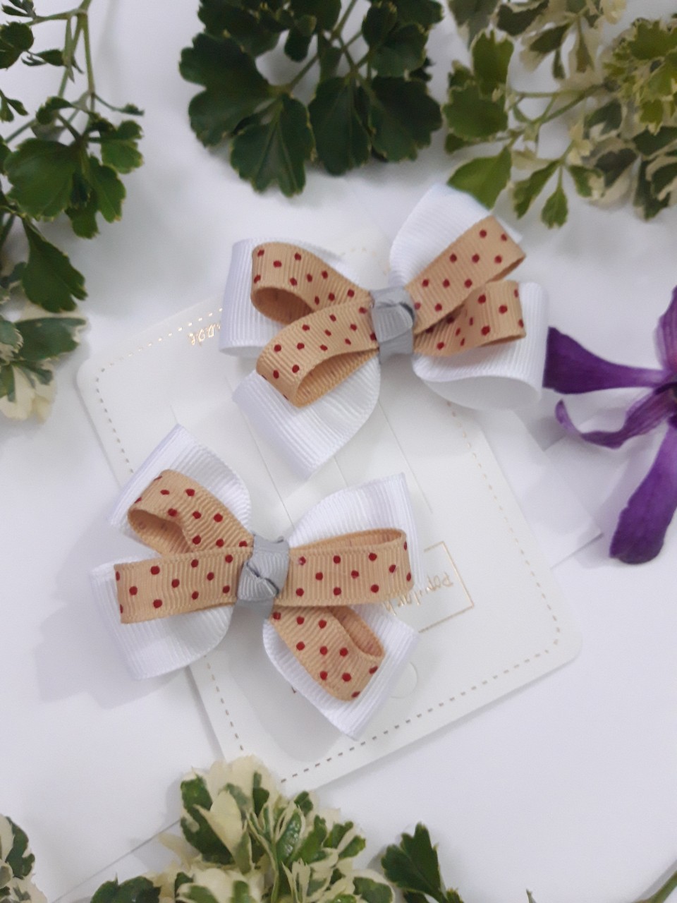 Set 2 cái kẹp tóc/ cột tóc siêu xinh cho bé.(kẹp/ cột tóc bền chắc)