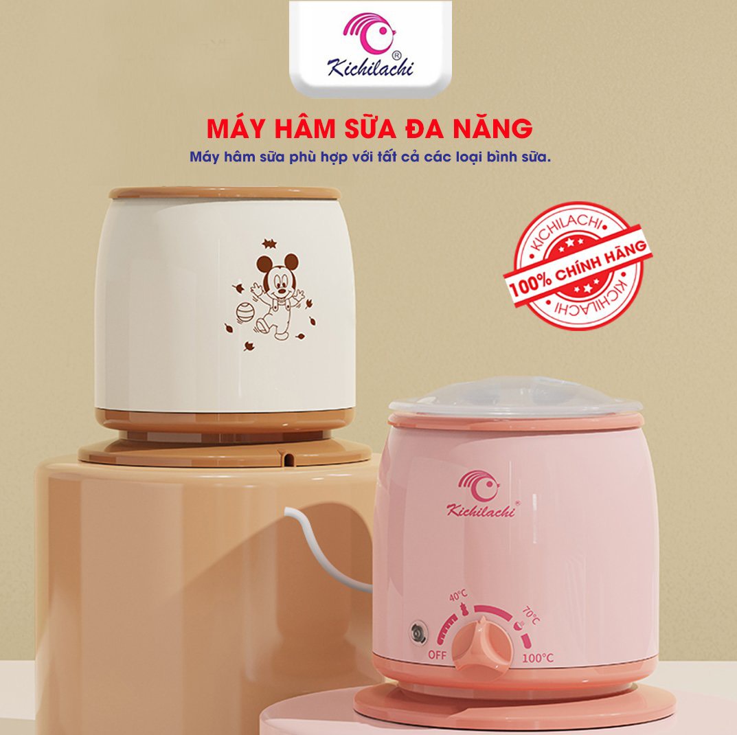 Máy Hâm Sữa Kichi, Máy Ủ Sữa , Thức ăn 3 Chức Năng [Bảo Hành 12 Tháng]