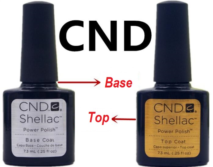 Cặp Base - Top CND Sơn Gel Siêu Bóng Bền chai 7,5ml