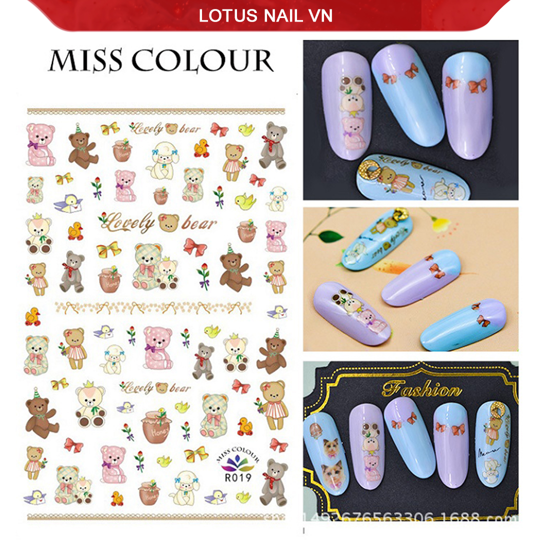 Sticker nail, hình dán móng 3D