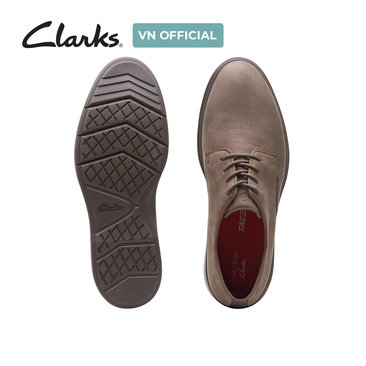 Giày Tây Da Nam Clarks - Dennet Low