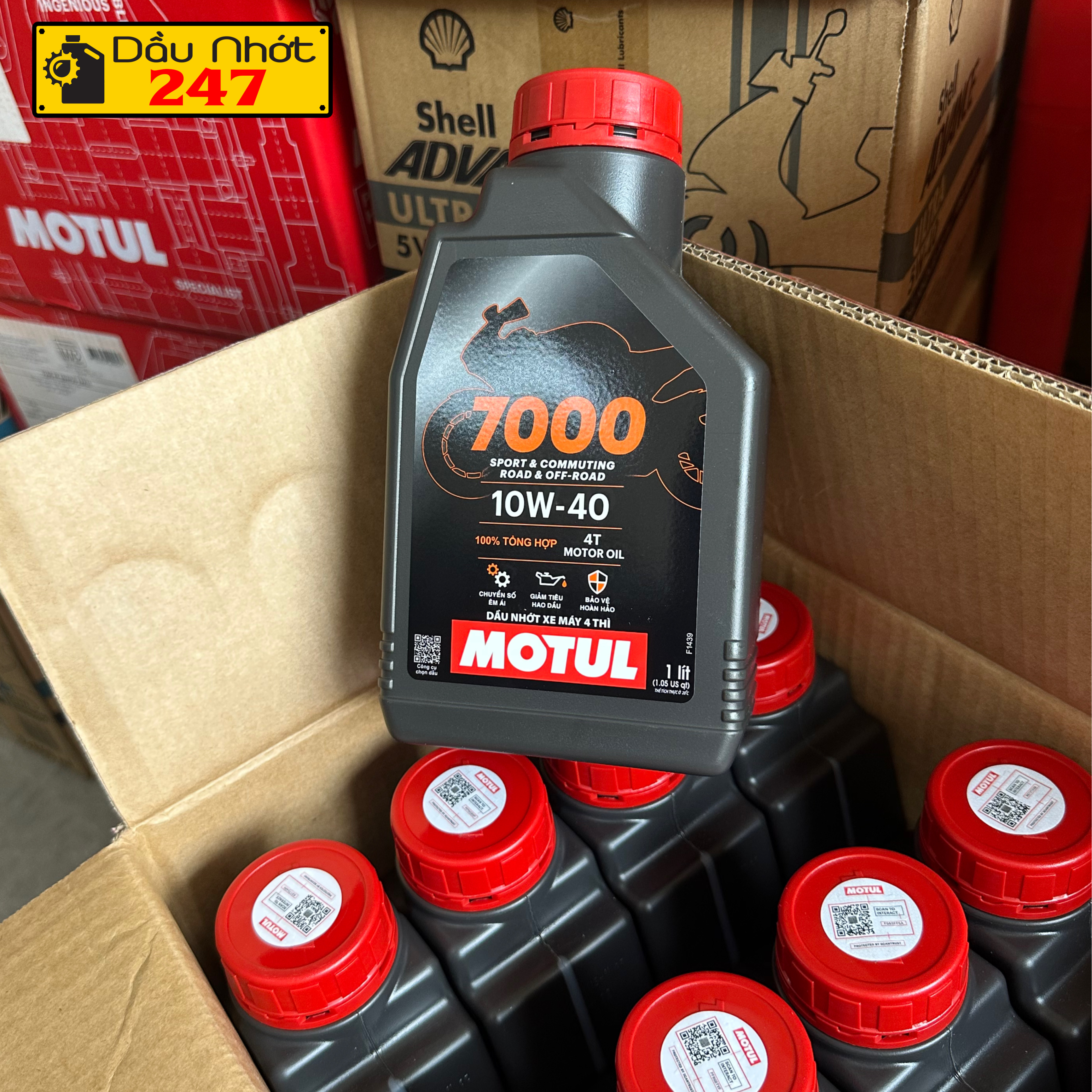 Dầu nhớt Motul 7000 (Htech) 10w40 1L