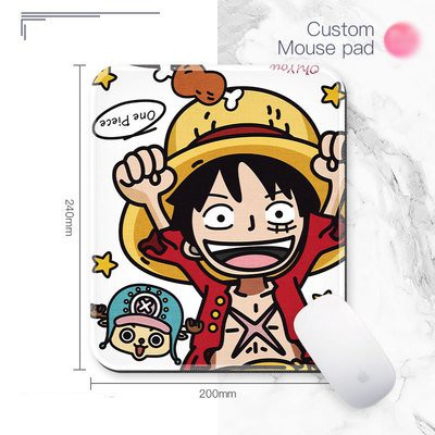 Miếng di chuột in hình one piece mẫu luffy và chopper đảo hải tặc anime chibi miếng kê chuột miếng lót chuột