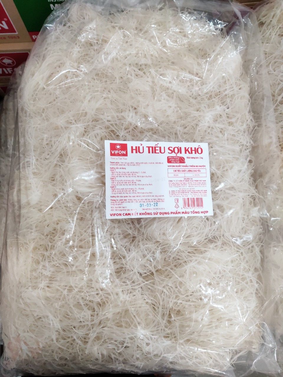 Hủ tiếu khô Vifon túi 3kg