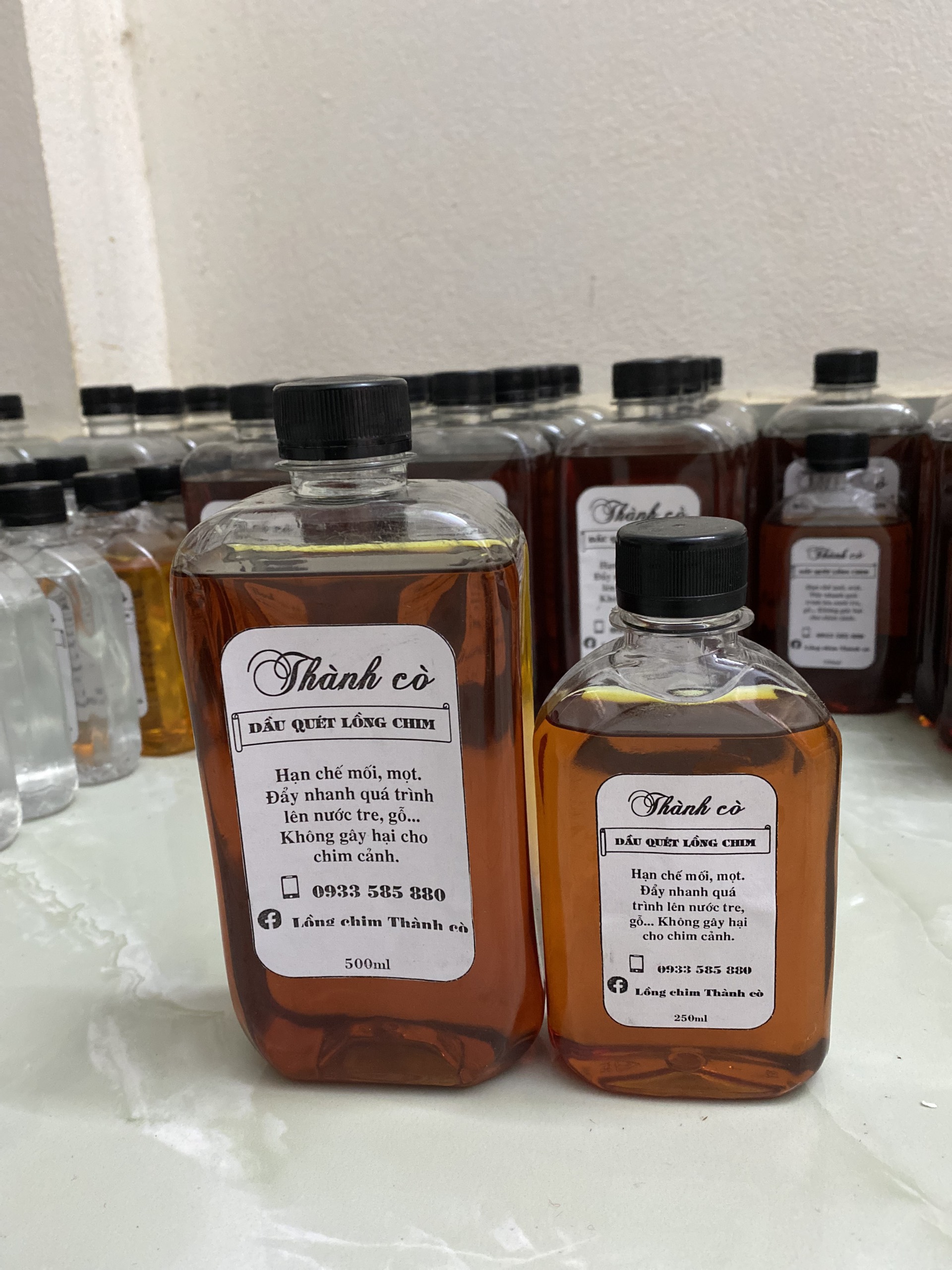Dầu quét lồng chim Thành cò chai 500ml