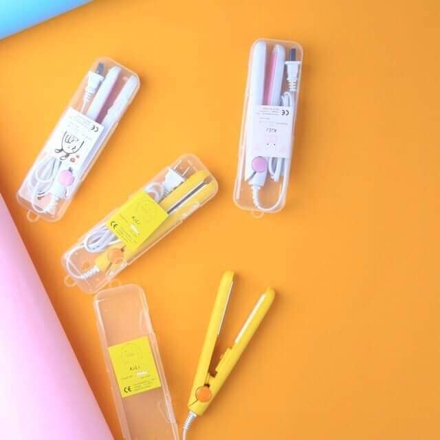 [HCM][ Tặng Bộ Làm Tóc 4 Món ] Máy Duỗi Tóc Hình Thú Dễ Thương - Máy Duỗi Tóc Mini 2in1.