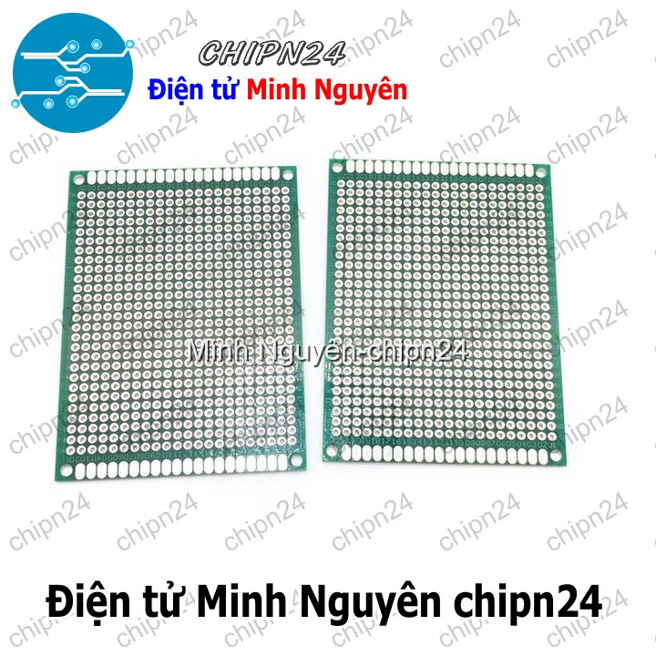 [1 tấm] Testboard 2 mặt Thủy tinh 6x8cm (Board đồng đục lỗ PCB, Testboard cắm hàn) - HH003576