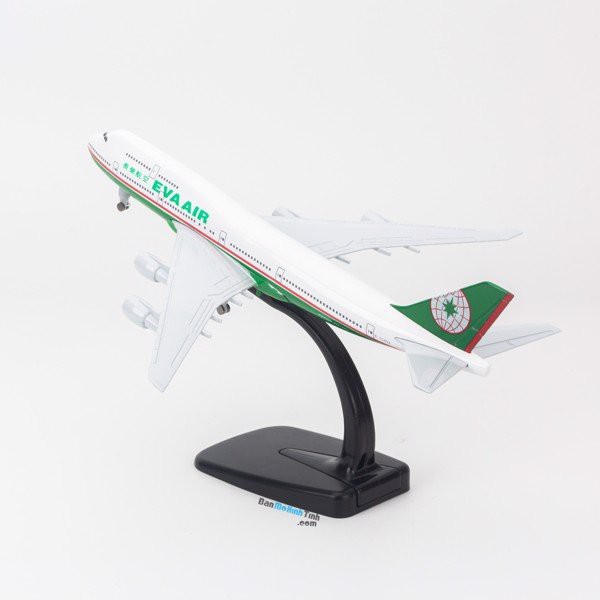 [HCM]Mô hình máy bay Eva Air Boeing B747 20cm Everfly