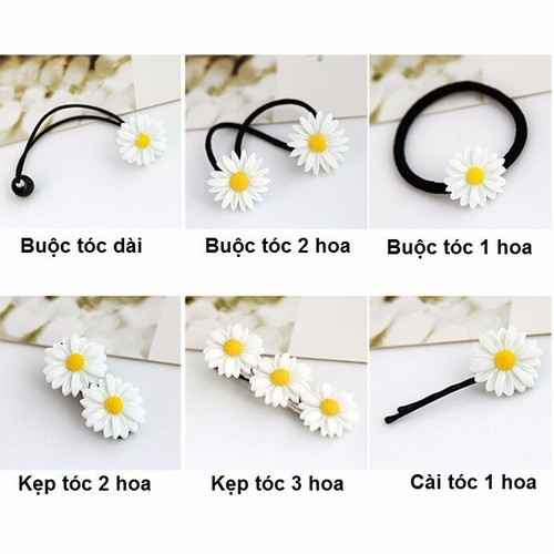 Kẹp tóc hoa cúc xin xắn
