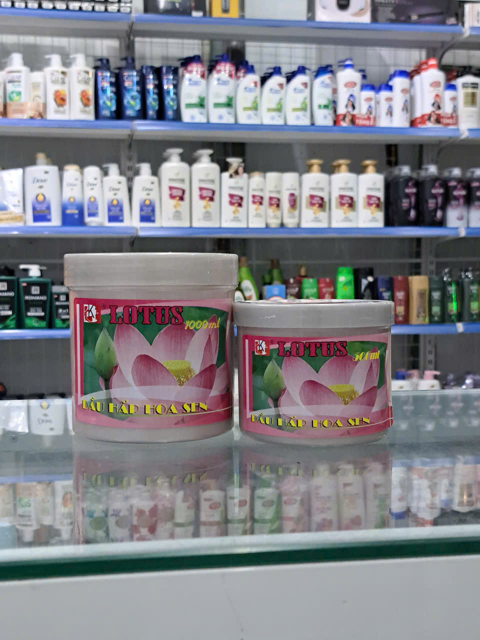 Jar of Oil-Absorbing Cream - Hair Treatment - Hair Conditioner Pink Lotus
