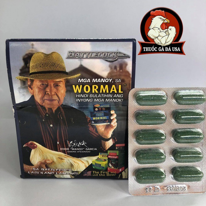 So lai cho gà đá wormal - hộp x 100 viên - hộp 100 viên